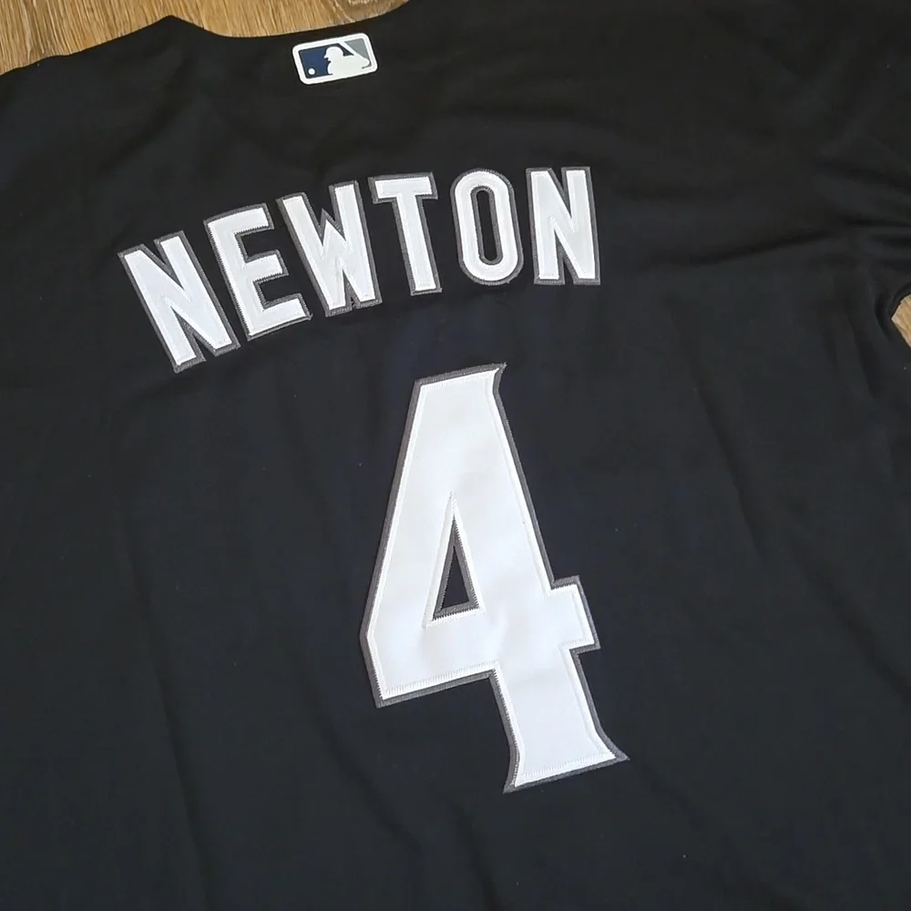 San Diego Padres Black Custom Newton Stitched New Mens Large #4 - Picture 8 of 11
